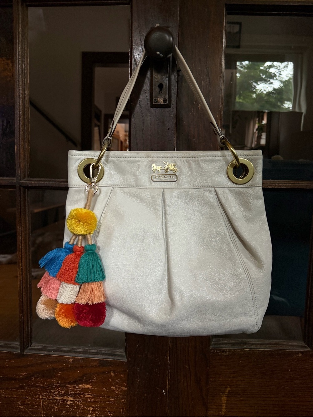 Coach Madison Pleated Leather Hippie Convertible Bag – Style 14576